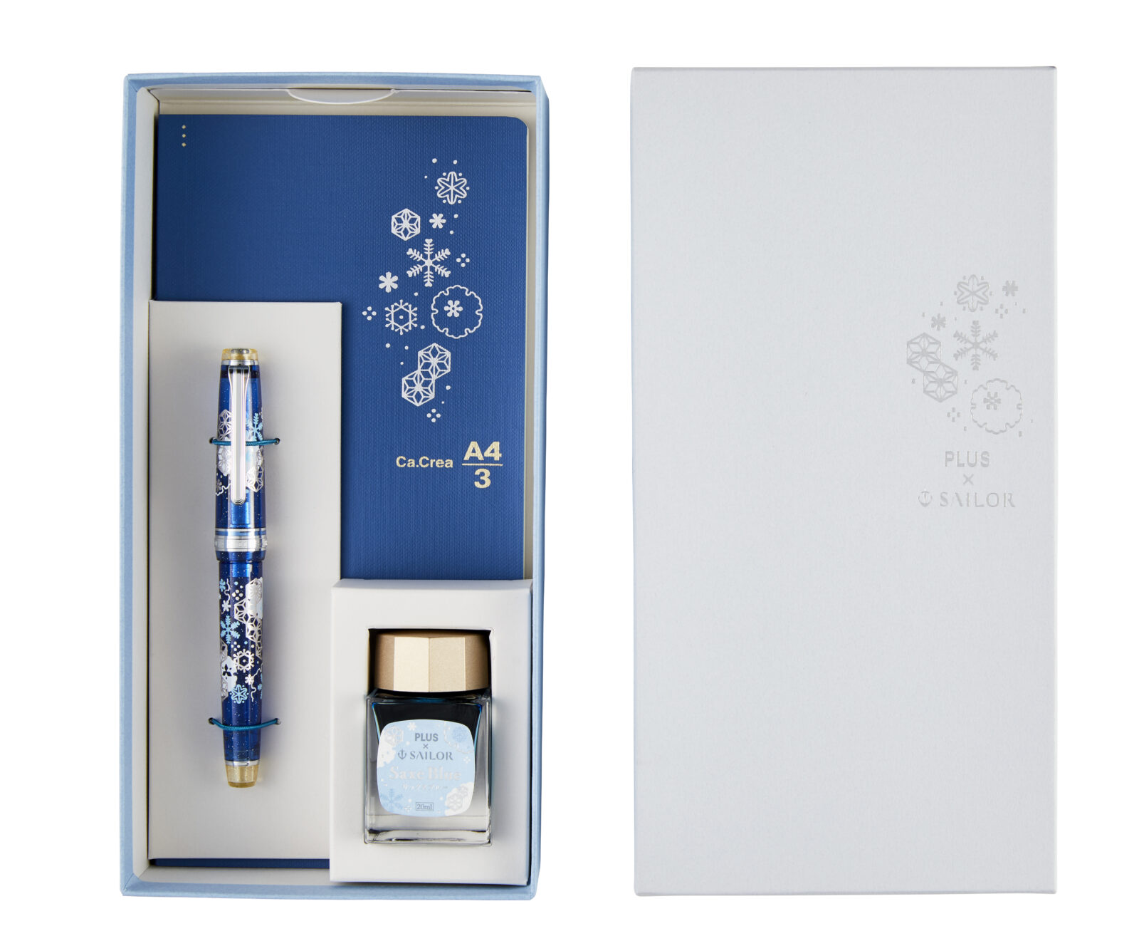 数量限定万年筆セット プラス×セーラー プロフェッショナルギア 雪華 