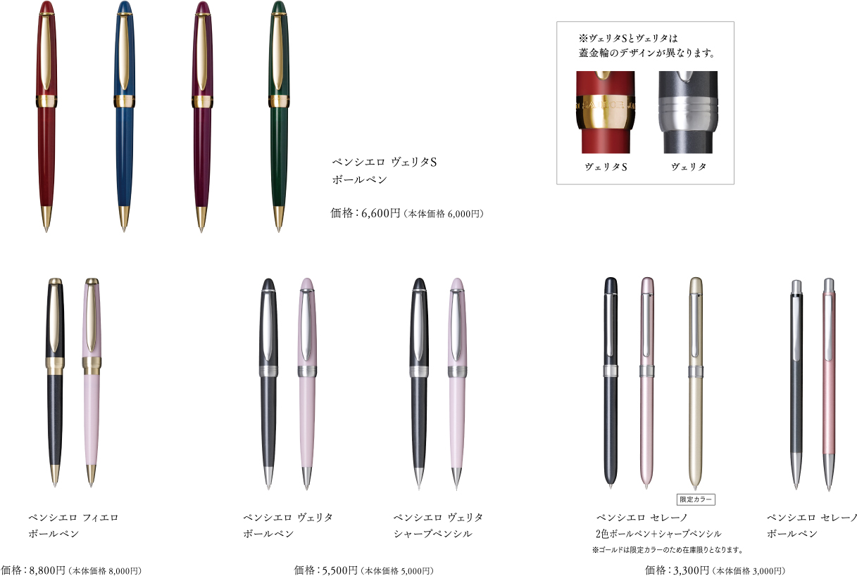 Pensiero ヴェリタS 2色ボールペン＋シャープペンシル』 2025年8